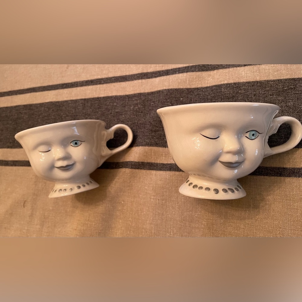 Bailey’s Winking Eye Tea Cups Set of Two